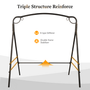 VINGLI Metal Porch Swing Stand Patio Swing Stand Heavy Duty 660Ibs