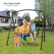 VINGLI Metal Porch Swing Stand Patio Swing Stand Heavy Duty 660Ibs