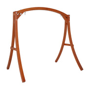 VINGLI Outdoor Patio Porch Wooden Swing Frame Heavy Duty 1000Ibs