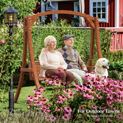 VINGLI Outdoor Patio Porch Wooden Swing Frame Heavy Duty 1000Ibs