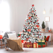 VINGLI 6/7/7.5 FT Pvc Christmas Tree Artificial Christmas Pine Tree with Sturdy Metal Legs For Xmas Decoration