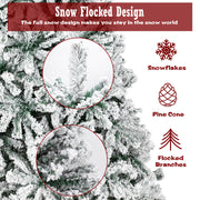 VINGLI 6/7/7.5 FT Pvc Christmas Tree Artificial Christmas Pine Tree with Sturdy Metal Legs For Xmas Decoration