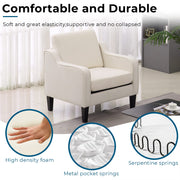 VINGLI 30" Accent Chair Mid Century Modern Arm Chair