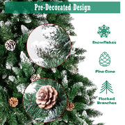 VINGLI 6/7/7.5 FT Pvc Christmas Tree Artificial Christmas Pine Tree with Sturdy Metal Legs For Xmas Decoration