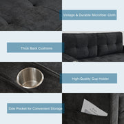 VINGLI 84" L Loveseat Sofa Bed Fabric Sleeper