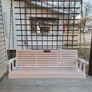 VINGLI 5FT Patio Wooden Porch Swing Heavy Duty 880 LBS Swing Chair Bench with Hanging Chains