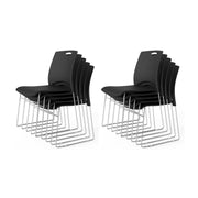 VINGLI Stacking Chairs Set 350Ibs Waiting Room Chairs