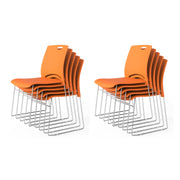 VINGLI Stacking Chairs Set 350Ibs Waiting Room Chairs