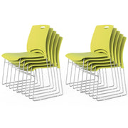 VINGLI Stacking Chairs Set 350Ibs Waiting Room Chairs