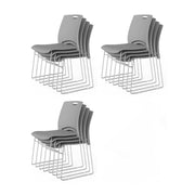 VINGLI Stacking Chairs Set 350Ibs Waiting Room Chairs