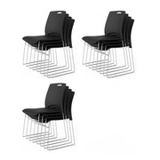 VINGLI Stacking Chairs Set 350Ibs Waiting Room Chairs