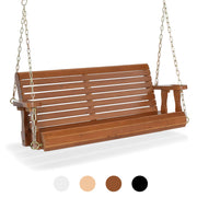 VINGLI 4FT Wooden Patio Porch Swing S104 MQQ 269 270 271 139