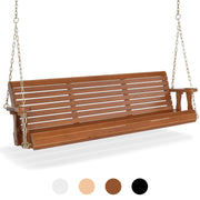 VINGLI 5FT Wooden Patio Porch Swing S104 MQQ 265 266 267 140