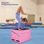 Matladin 33 x 23.6 x 13.4inch Incline Gymnastics Mat Folding Gymnastics Wedge Tumbling Mat
