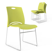 VINGLI Stacking Chairs Set 350Ibs Waiting Room Chairs