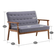 Vingli Mid-Century Retro Lounge Chair Modern Living Room Sofa Chair Grey