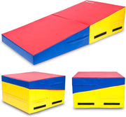 We Sell Mats Gymnastics Incline Mat, Folding and Non-Folding Cheese Wedge Skill Shape, Tumbling Mat for Gymnastics Training, Cheerleading and Obstacle