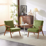 VINGLI Modern Accent Chair with Rubber Wood Frame