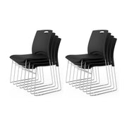 VINGLI Stacking Chairs Set 350Ibs Waiting Room Chairs