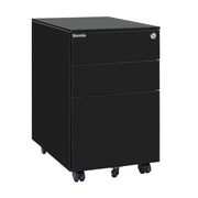 VINGLI File Cabinet With Lock Rolling Filing Cabinet Mobile Office Drawers