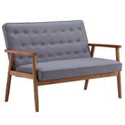 Vingli Mid-Century Retro Lounge Chair Modern Living Room Sofa Chair Grey