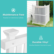 VINGLI Vinyl Fence Panels Panel 2 Pack Pool Fence