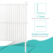 VINGLI Vinyl Fence Panels Panel 2 Pack Pool Fence