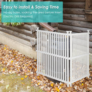 VINGLI Vinyl Fence Panels Panel 2 Pack Pool Fence
