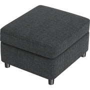 VINGLI SS106 Oversized Modular Sectional Sofa with Storage and Built-in USB Charger Linen