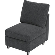 VINGLI SS106 Oversized Modular Sectional Sofa with Storage and Built-in USB Charger Linen