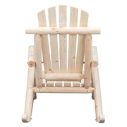 VINGLI Adirondack Rocker Chair Rustic Wooden Rocking Chair