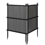 VINGLI Vinyl Fence Panels Panel 2 Pack Pool Fence