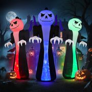 VINGLI Inflatable Halloween Pumpkin Decorations with LED Lights