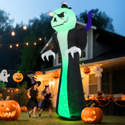 VINGLI Inflatable Halloween Pumpkin Decorations with LED Lights