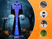 VINGLI Inflatable Halloween Pumpkin Decorations with LED Lights