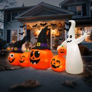 VINGLI Inflatable Halloween Pumpkin Decorations with LED Lights