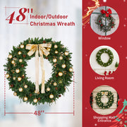 VINGLI Prelit Christmas Wreath with Lights