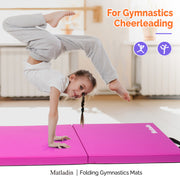 Matladin 4 Folding 8Ft x 2Ft x 2in Yoga Gymnastics Mat