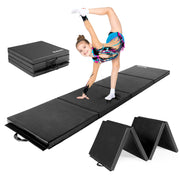 Matladin 6/8FT Folding Gymnastics Gym Exercise Aerobics Yoga Mat Leather Tumbling Mats