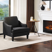 VINGLI Linen Fabric Accent Chair Modern Upholstered Armchair