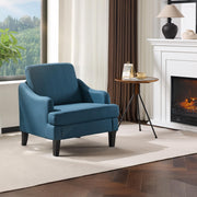 VINGLI Linen Fabric Accent Chair Modern Upholstered Armchair