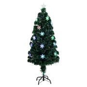 VINGLI 4/6ft Fiber Optic Artificial Christmas Pine Tree with 250 Warm White Lights for Xmas Tree Holiday Party Decorations