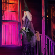 VINGLI Halloween Witches Decorations with Voice Control