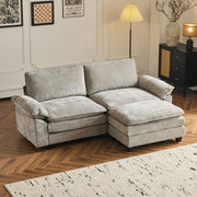 VINGLI LS101 85.4" L-Shaped Loveseat Comfortable Sectional Sofa Couch