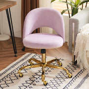 VINGLI Modern Armless Adjustable Rolling Office Chair with Wheels