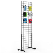 VINGLI 1/2/3 PCS Wire Grid Panel Floorstanding/Triangle/Gondola/4-Way/Wire Detachable Display Rack