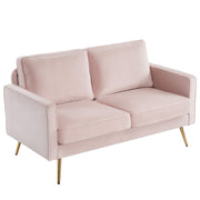 VINGLI LS103 56" Loveseat Sofa with Metal Legs Modern Upholstered Couch