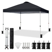 VINGLI 10x10 Pop Up Canopy Outdoor Canopy Tent with Carry Bag and Sandbags