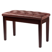 VINGLI Faux Leather Piano Bench with Padded Cushion