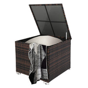 VINGLI 88 Gallon Outdoor Rattan Deck Box S104 BTCWX 370